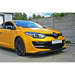 Накладка сплиттер на передний бампер на Renault Megane III RS